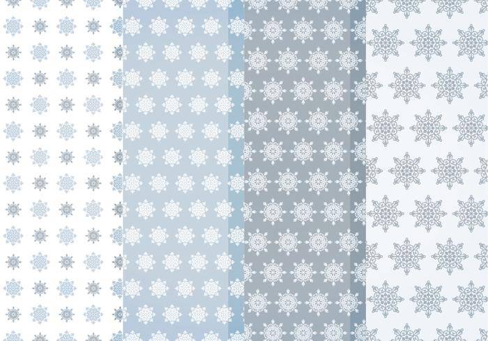 矢量雪花图案