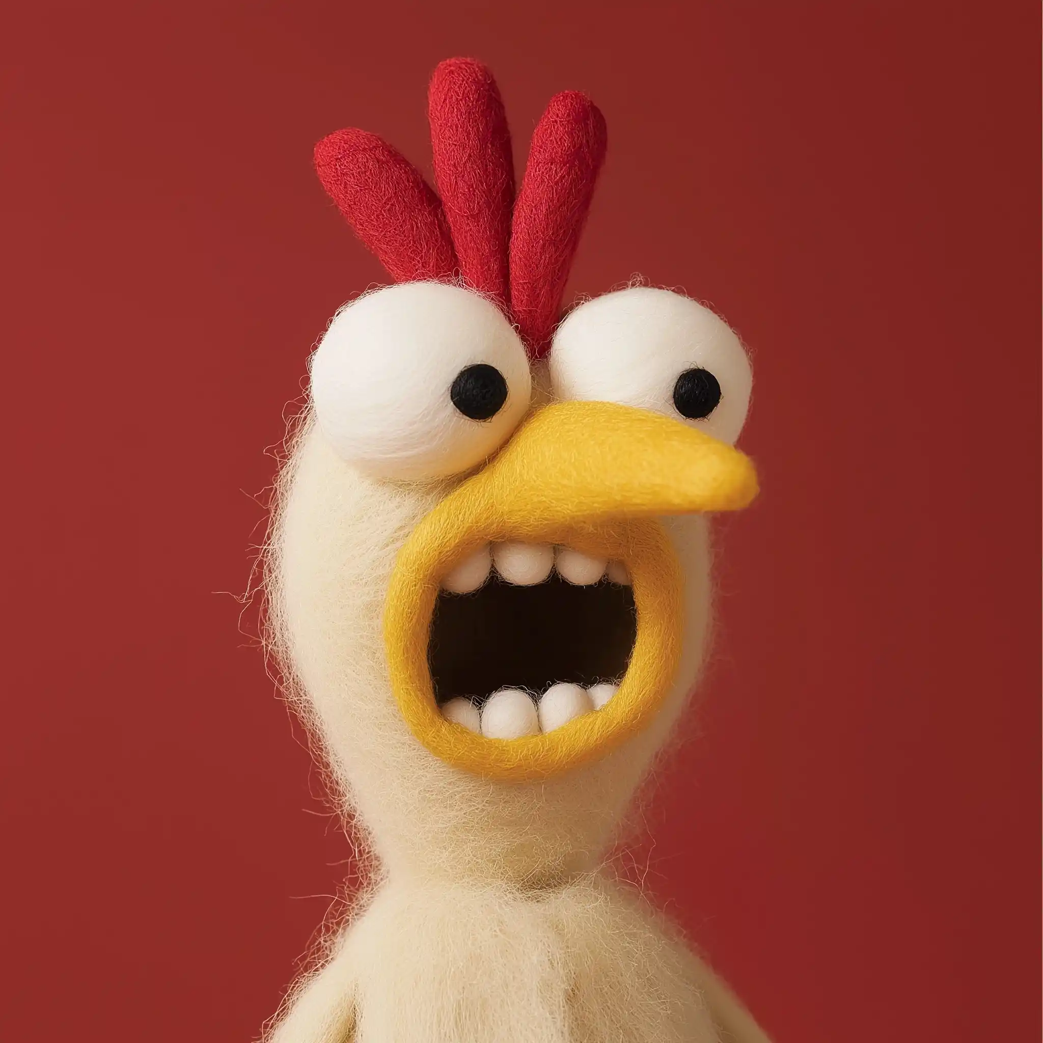 Pixar Chicken Close-Up Midjourney提示词
