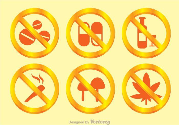 没有药物金黄标志