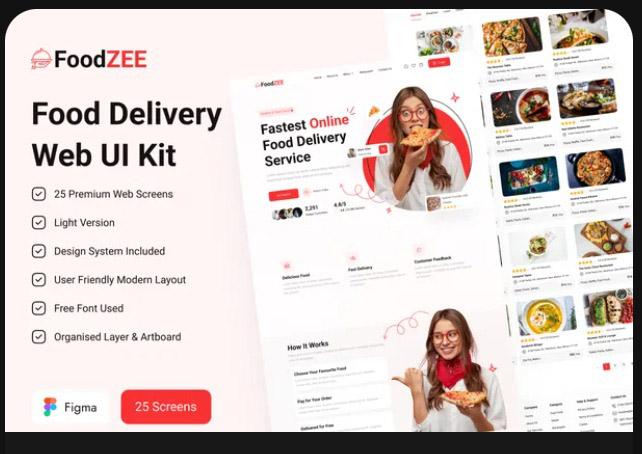 Food Delivery Web UI Kit