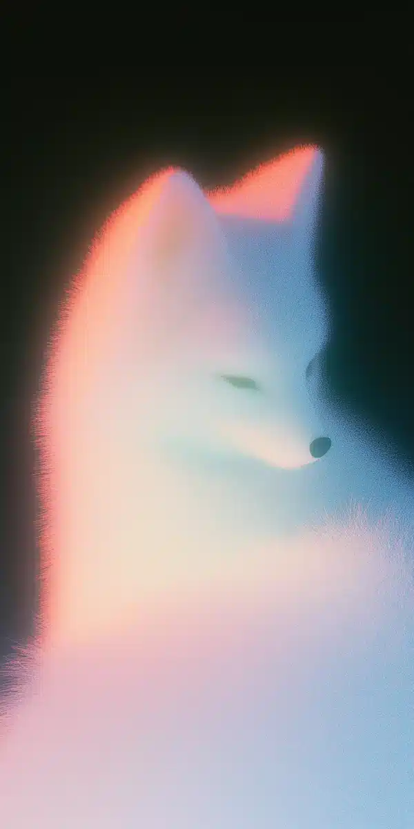 Colorful Snow Fox Vector Midjourney提示词