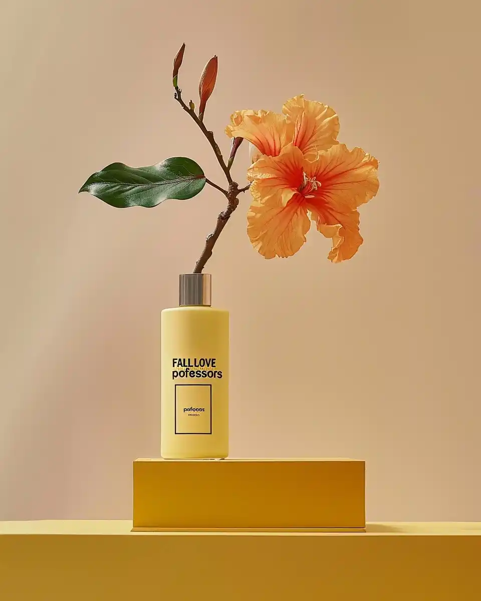 Minimalist Floral Brand Display Midjourney提示词