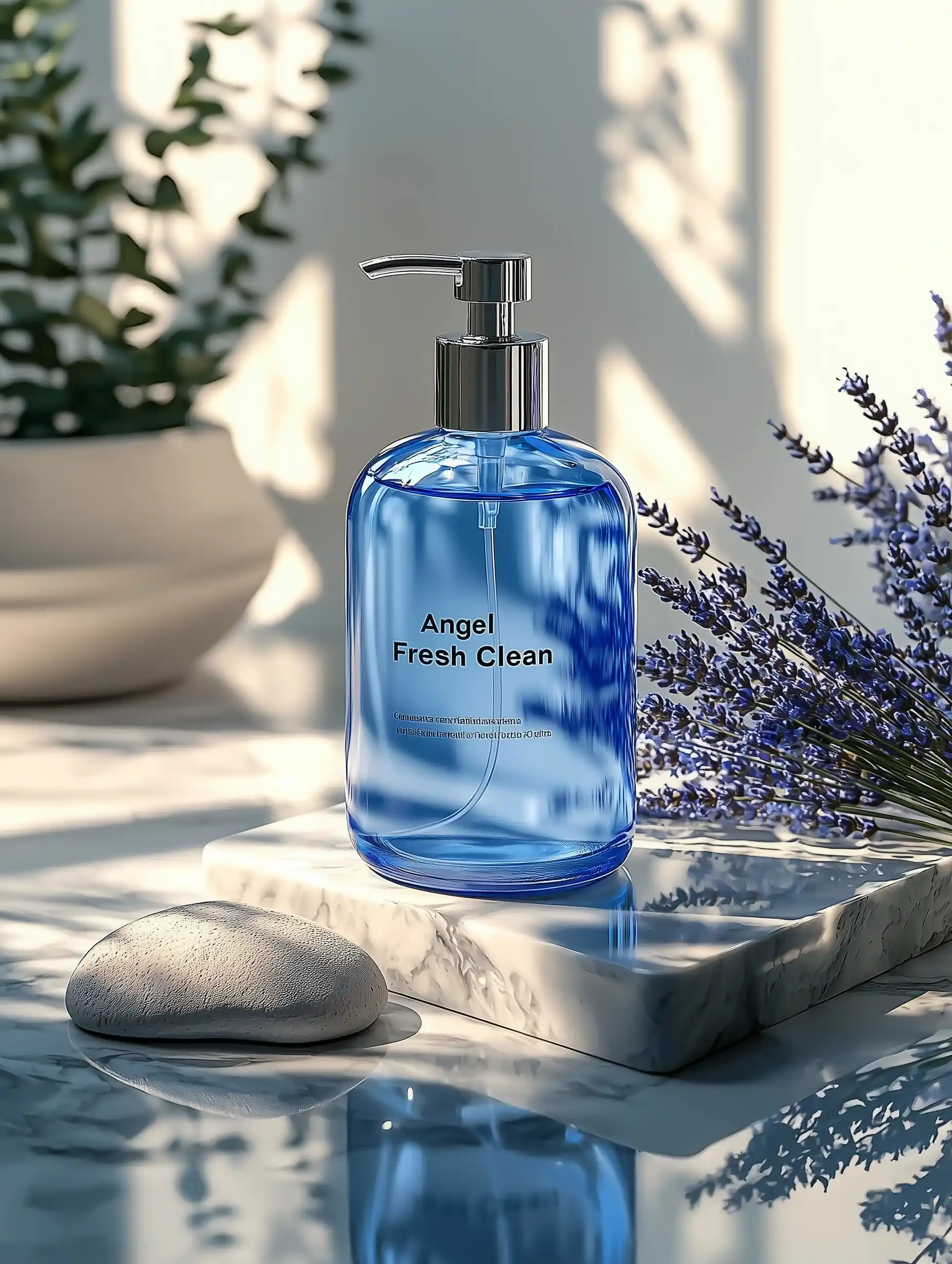 Hyper-Realistic Body Wash Display Midjourney提示词