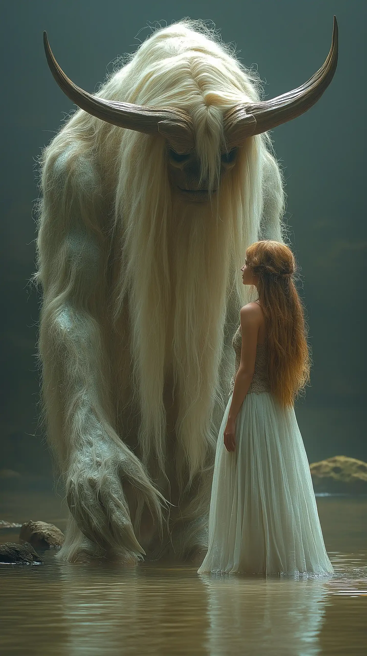 Ultra-Realistic Girl with Monster Midjourney提示词