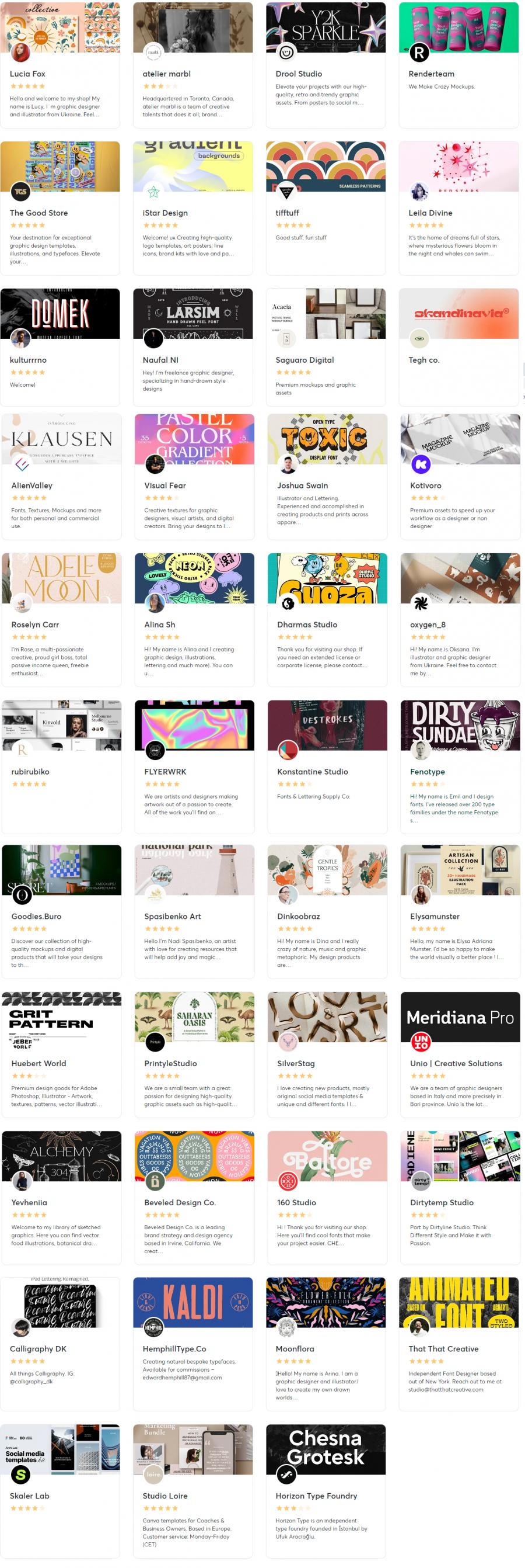 2023年的5月creativemarket.com网站分享价值高达 1000 美元的素材资源打包下载
