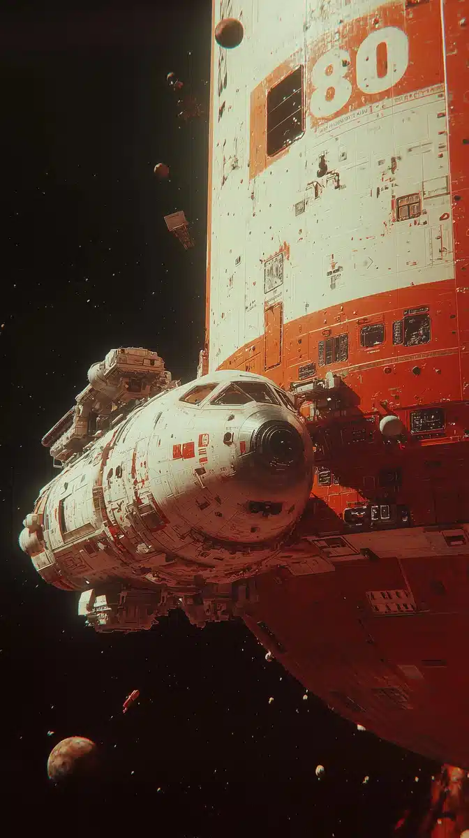 Titan Starship in 3D Midjourney提示词