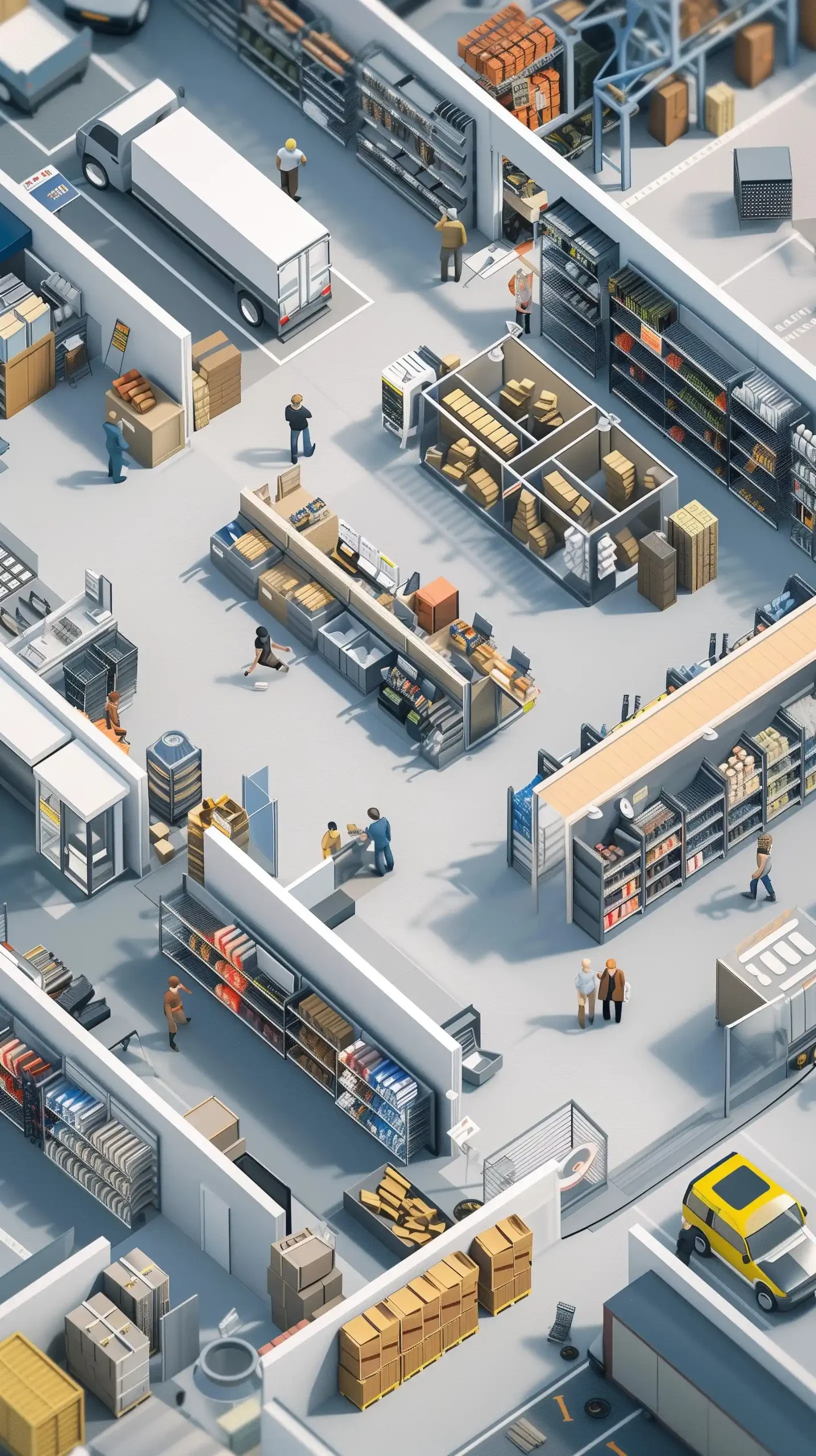 Low Poly Retail Store Midjourney提示词