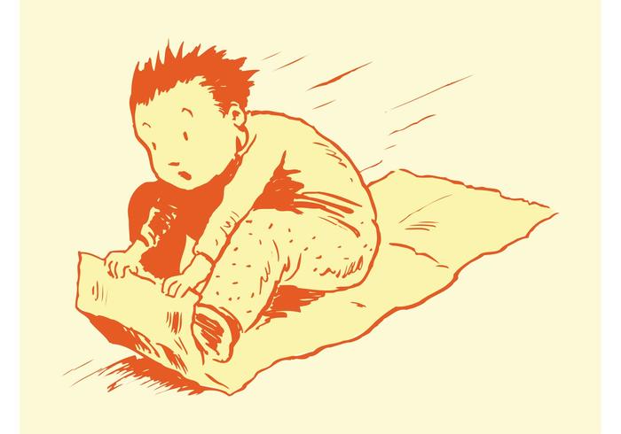 害怕的孩子