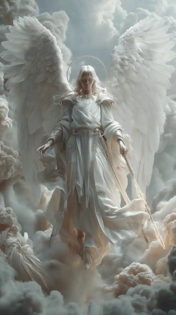 Cinematic Archangel Gabriel Scene Midjourney提示词