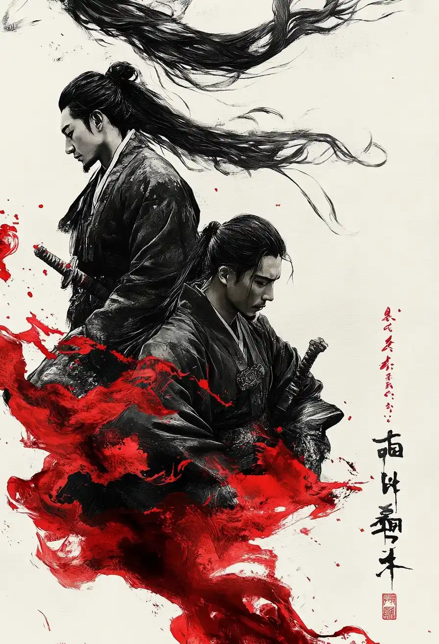 Korean Anime Warriors Cover Midjourney提示词