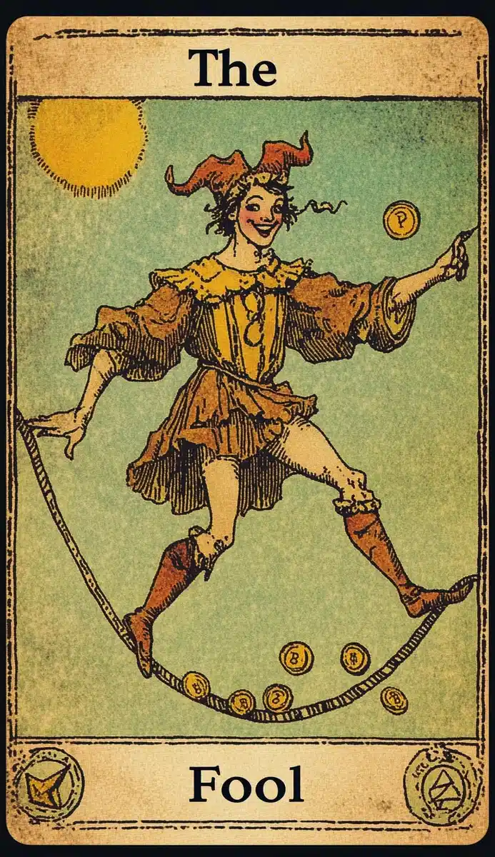 BROM Tarot Card The Fool Midjourney提示词