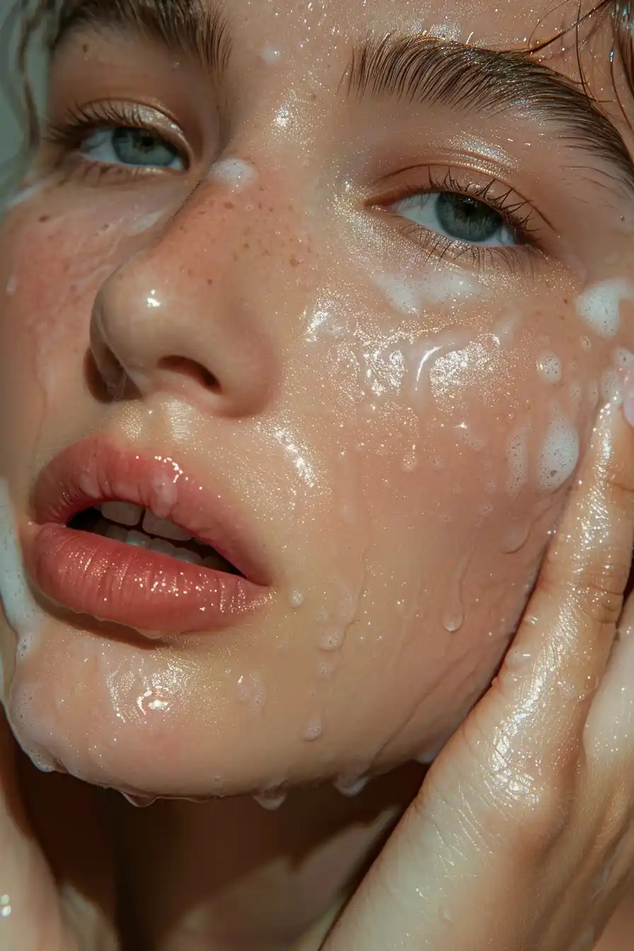 Soft Glow Face Wash Midjourney提示词