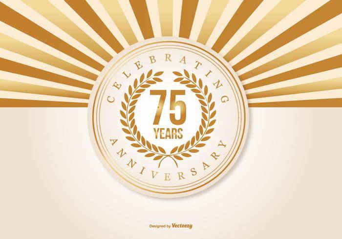 美好的75年周年例证