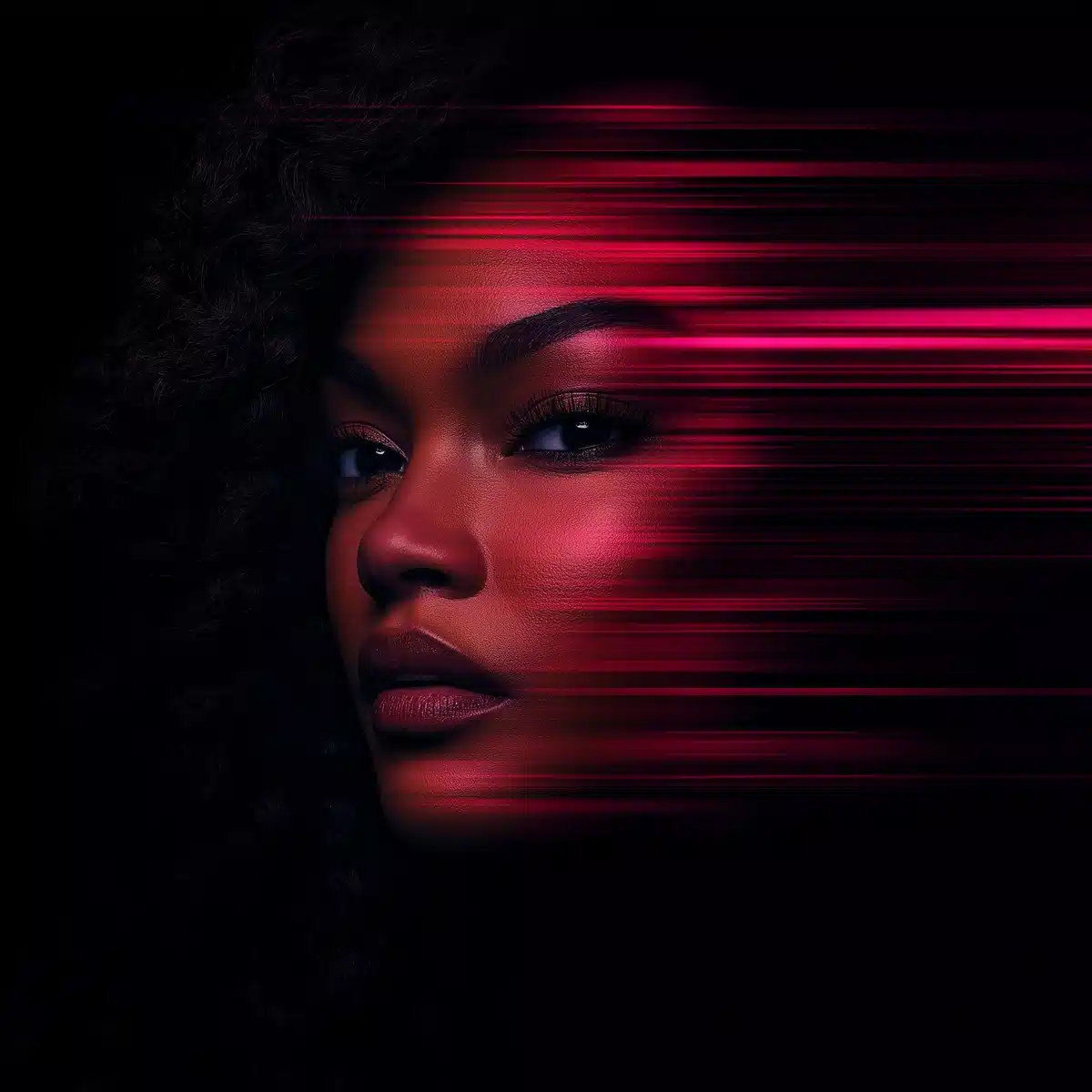 Hyper-Realistic Black Woman Aura Midjourney提示词