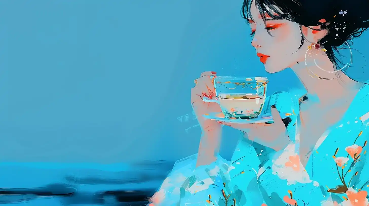 Editorial Parisian Coffee Scene Midjourney提示词