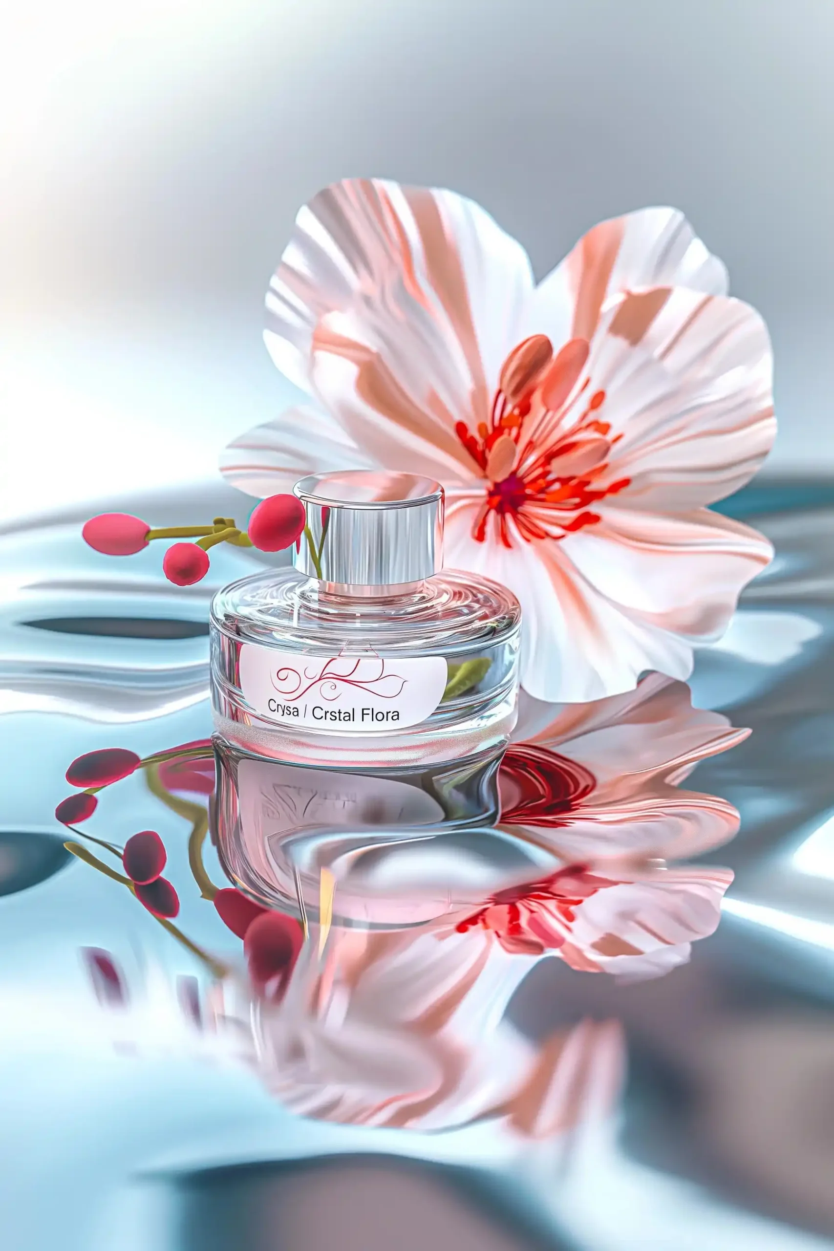Crystal Flora Still Life Midjourney提示词