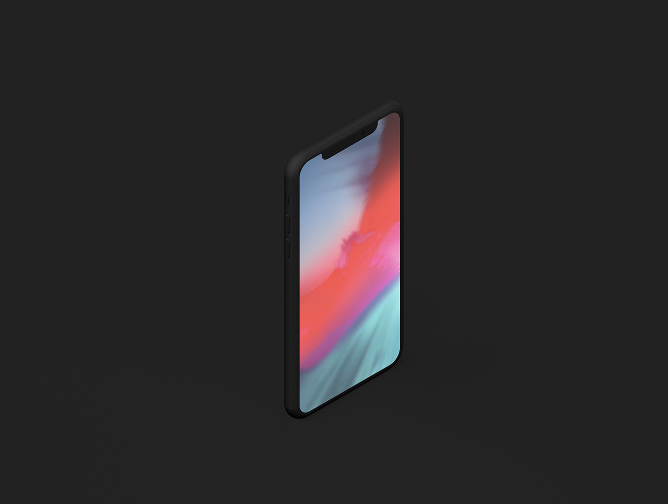 适用于Photoshop的Clay iPhone X Mockup。，Minimal Clay iPhone X.