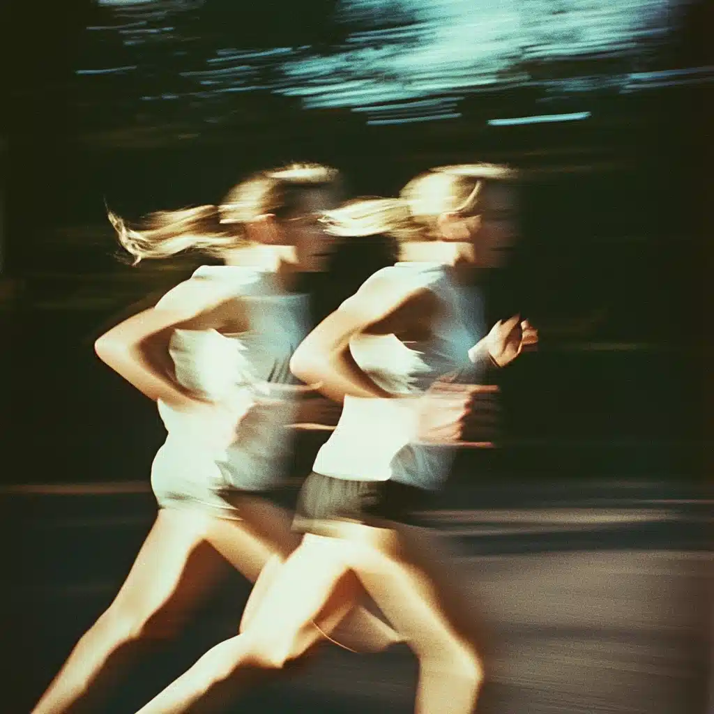 Cinematic Motion Blur Running Midjourney提示词