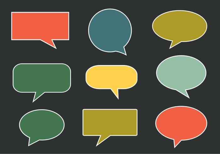 免费矢量Imessage，语音和通信泡沫