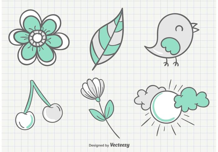 粗略的夏季花园插图