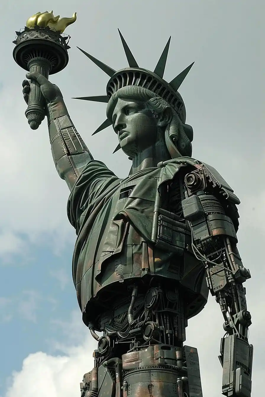 Robotic Liberty Raw Midjourney 提示词生成效果