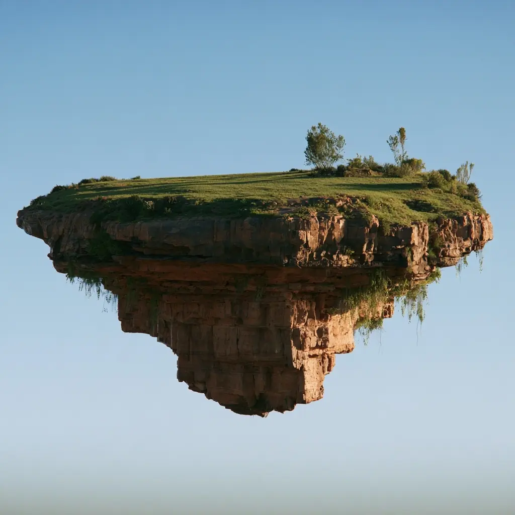 Floating Grassy Island Asset Midjourney提示词