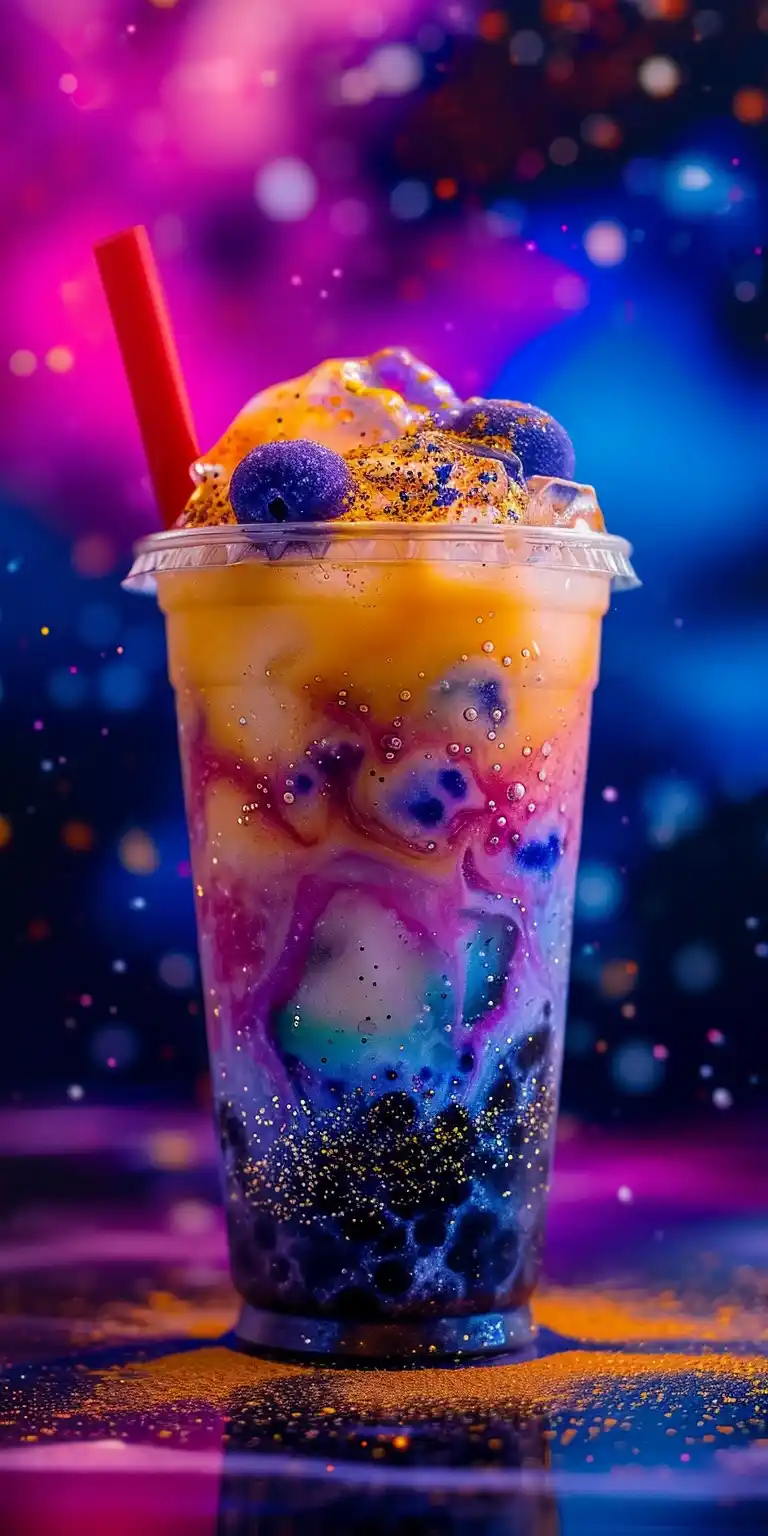 Cosmic Boba Tea Galaxy Midjourney提示词