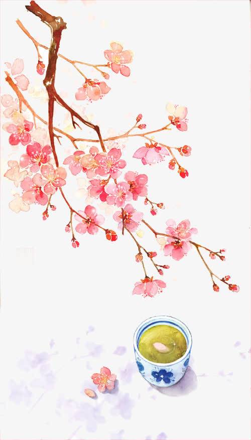 古风水彩插画