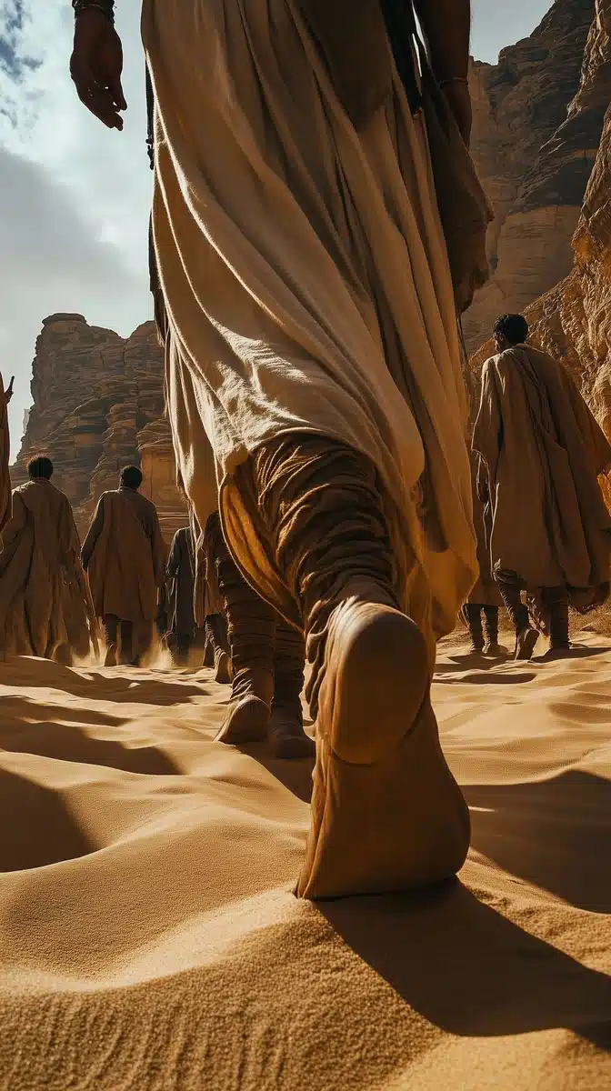 High Fashion Men in Dunes Midjourney提示词