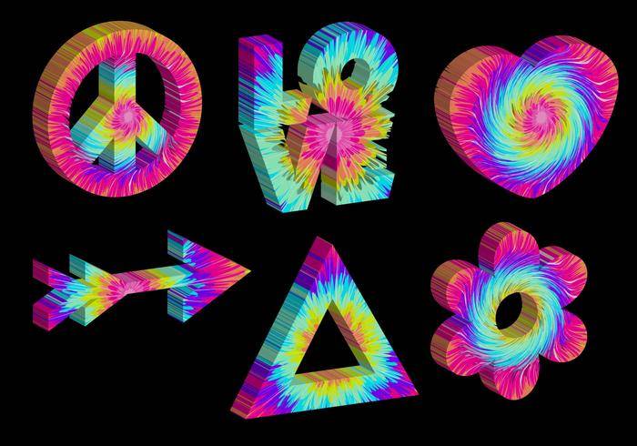 领带染料3D图标