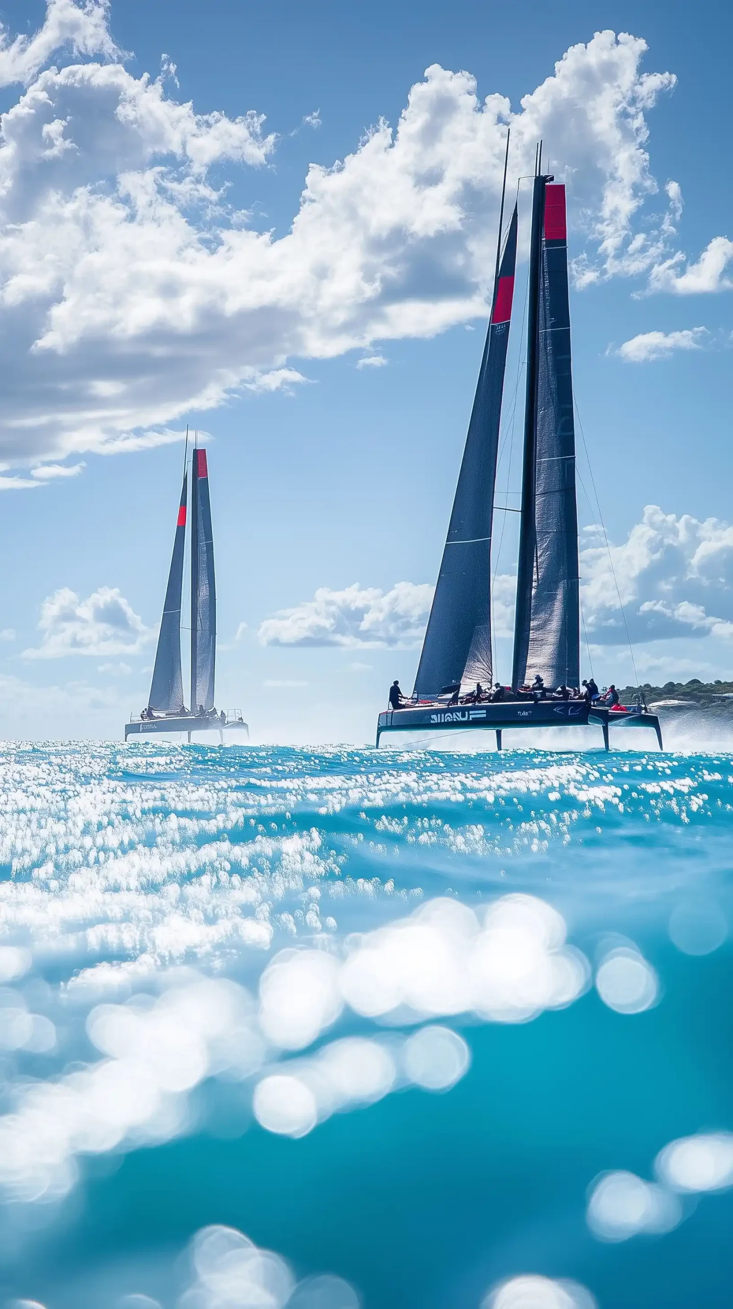 Sailing Yachts in Bermuda Midjourney提示词