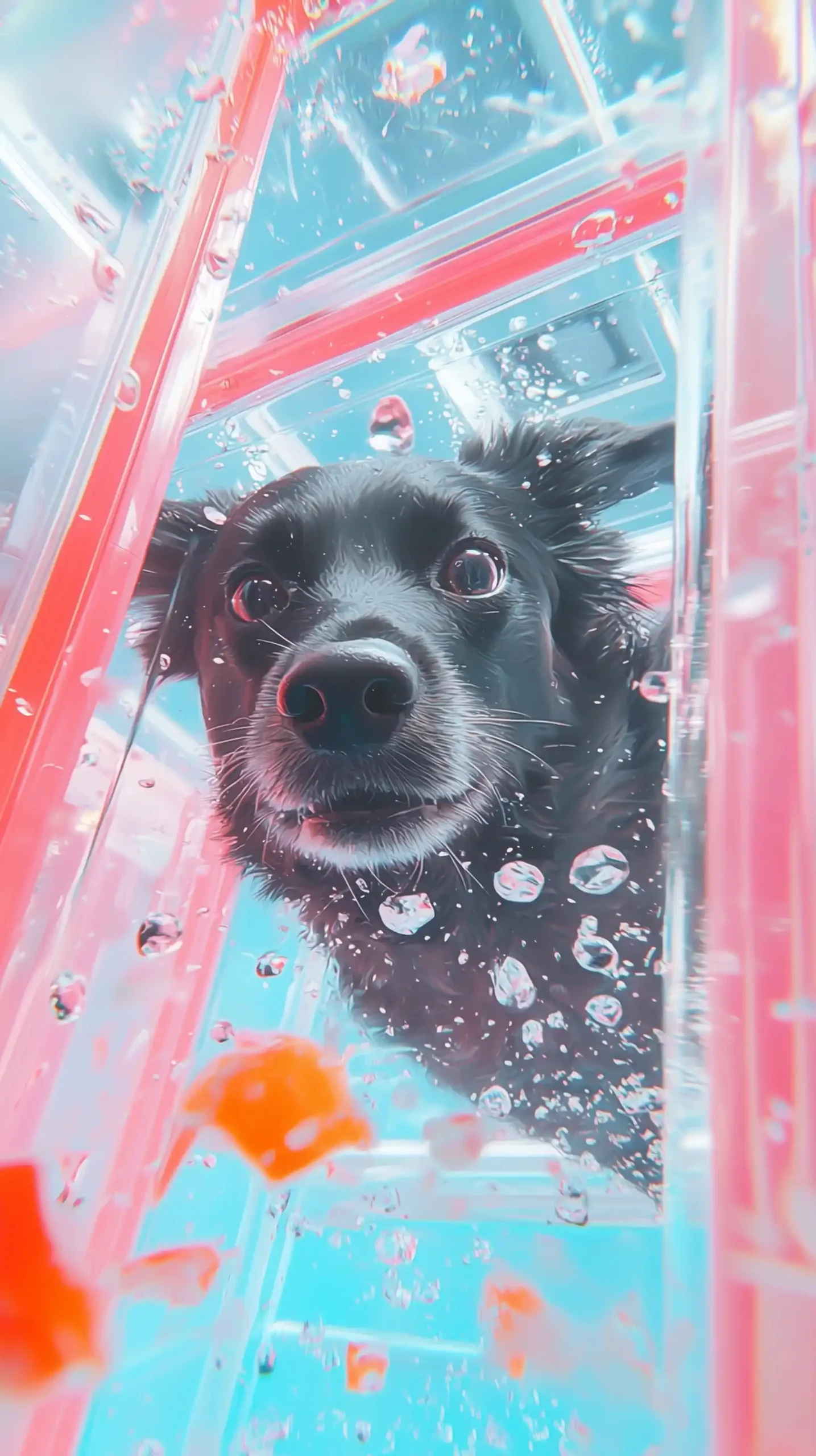 Surreal Vacuum Bag Dog Midjourney提示词
