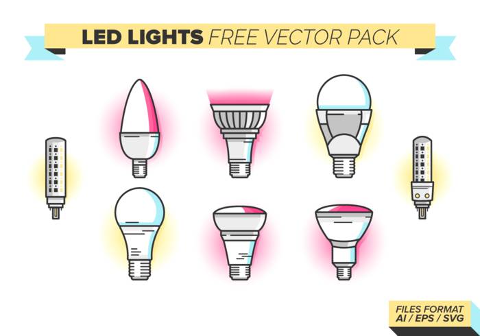 LED灯图标免费矢量包