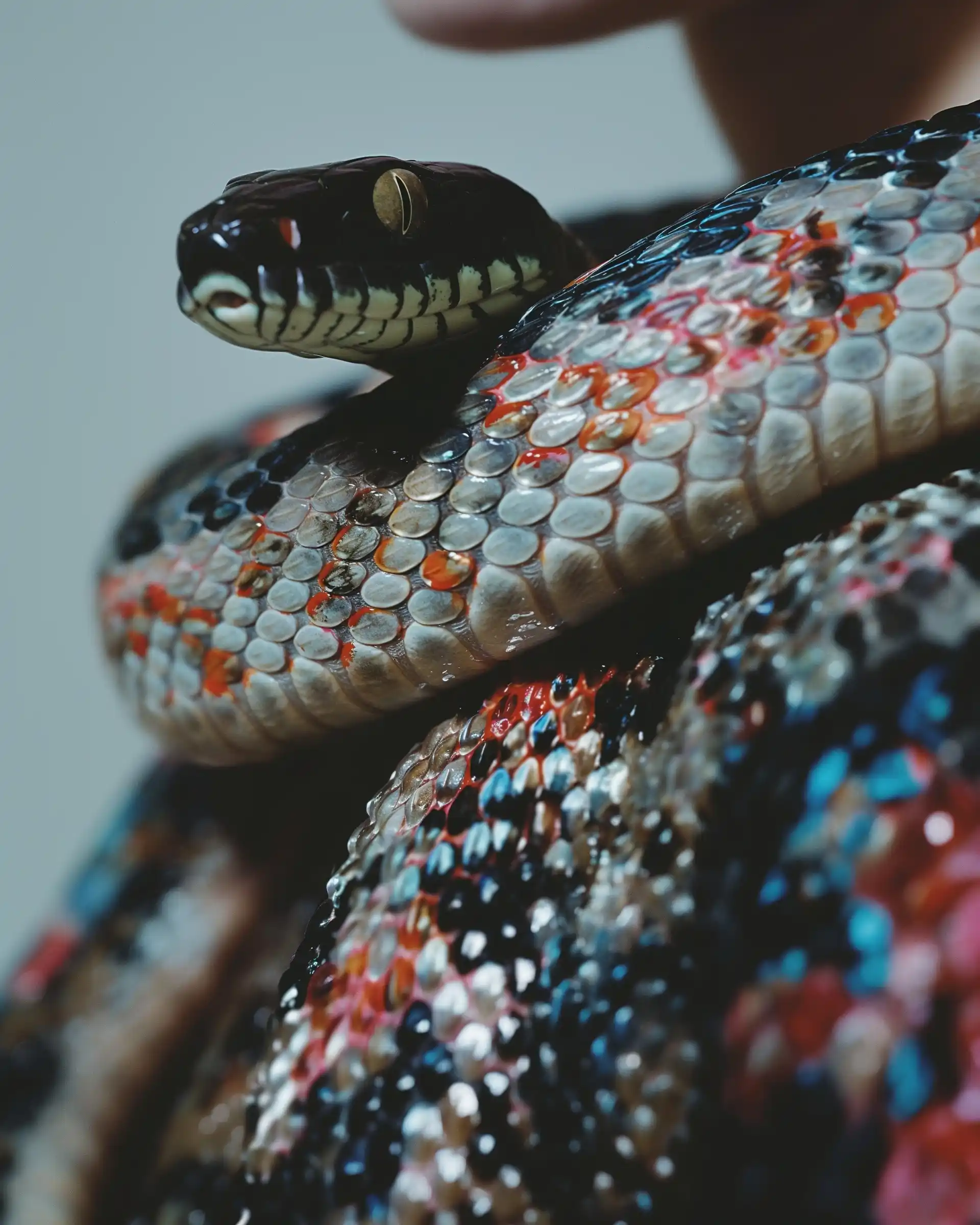 Stark Snake Skin Portrait Midjourney提示词