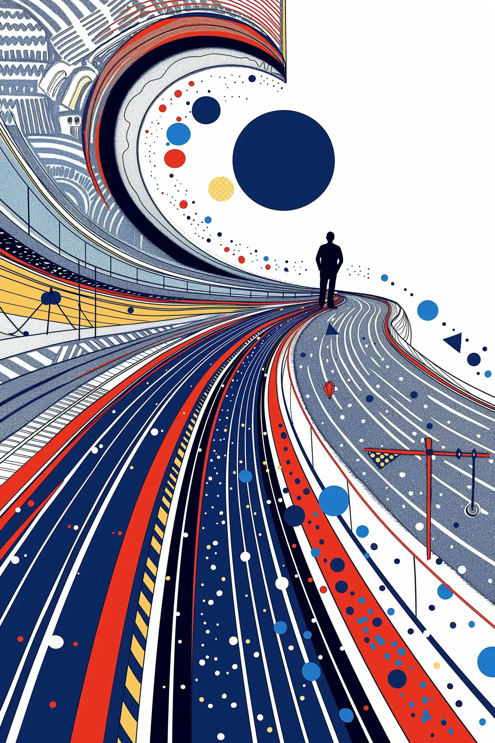Future Spiral Journey Midjourney提示词