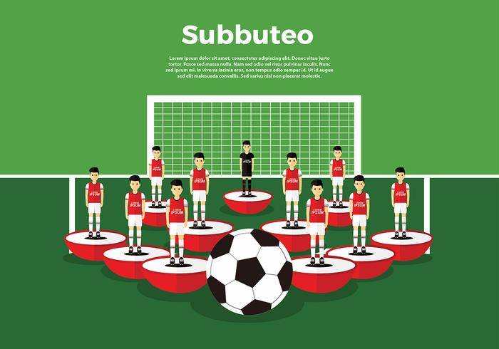 Subbuteo设置免费矢量