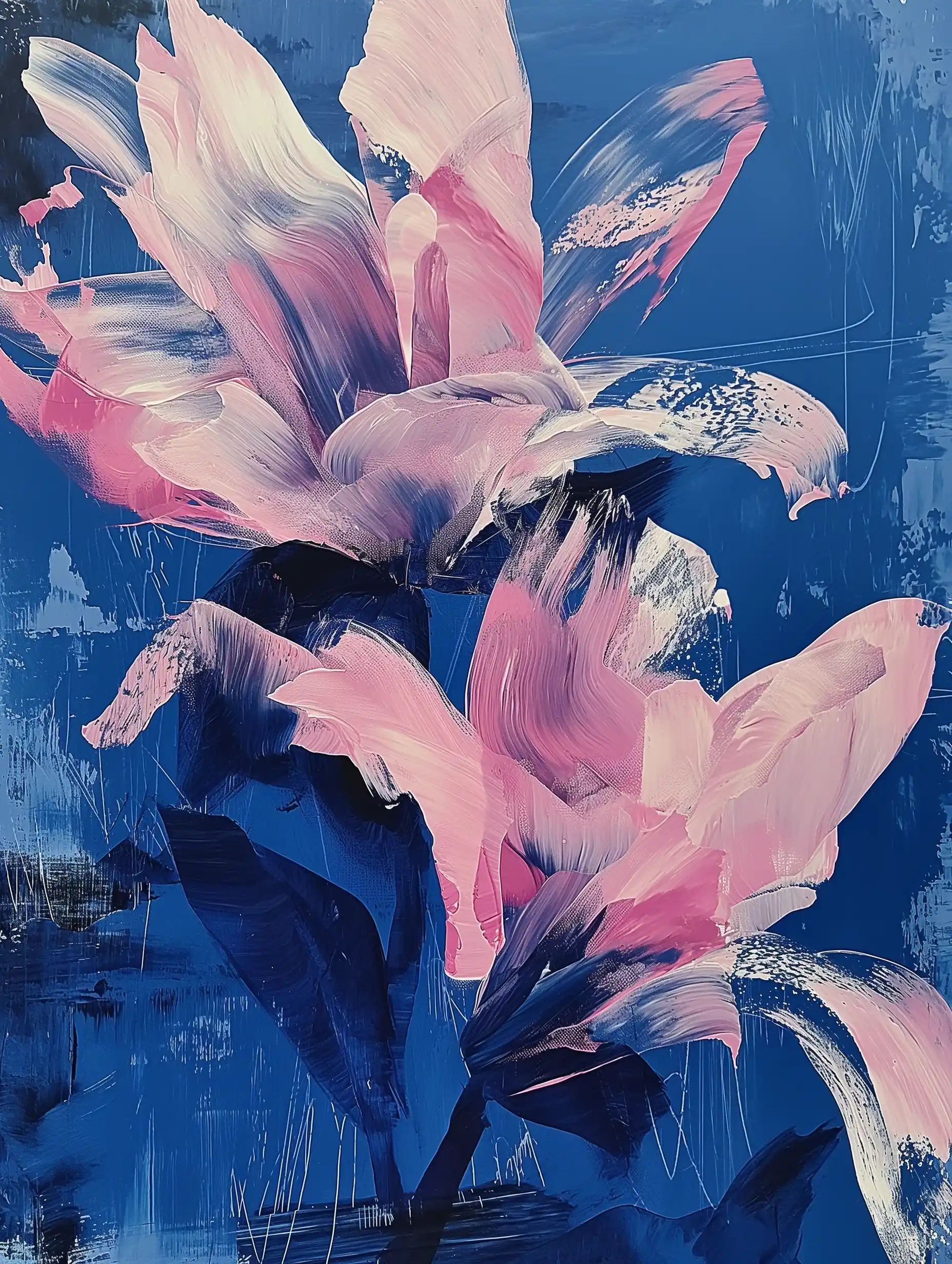 Oil Painted Floral Geometry Midjourney提示词