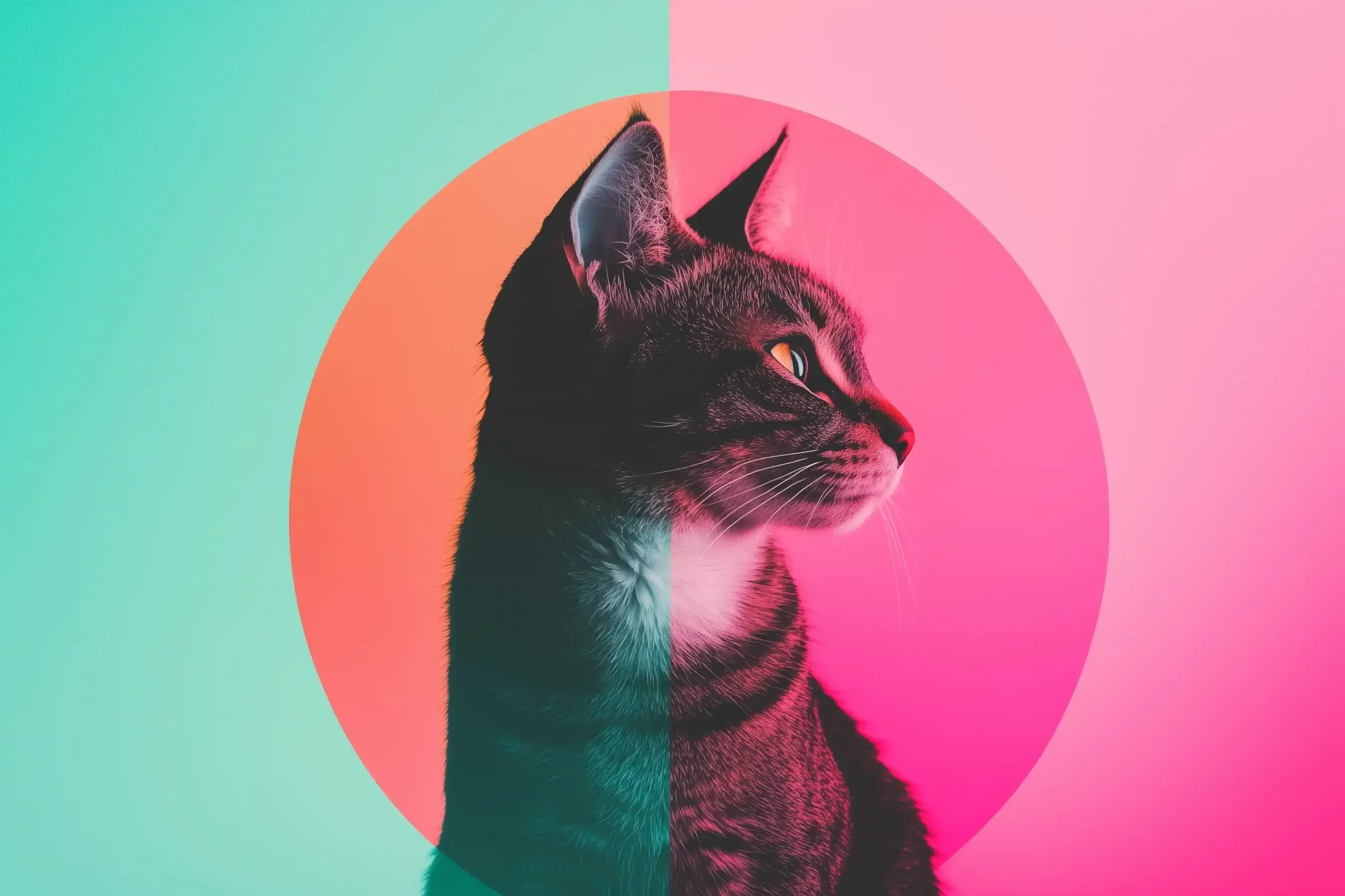 Abstract Symmetrical Cat Design Midjourney提示词