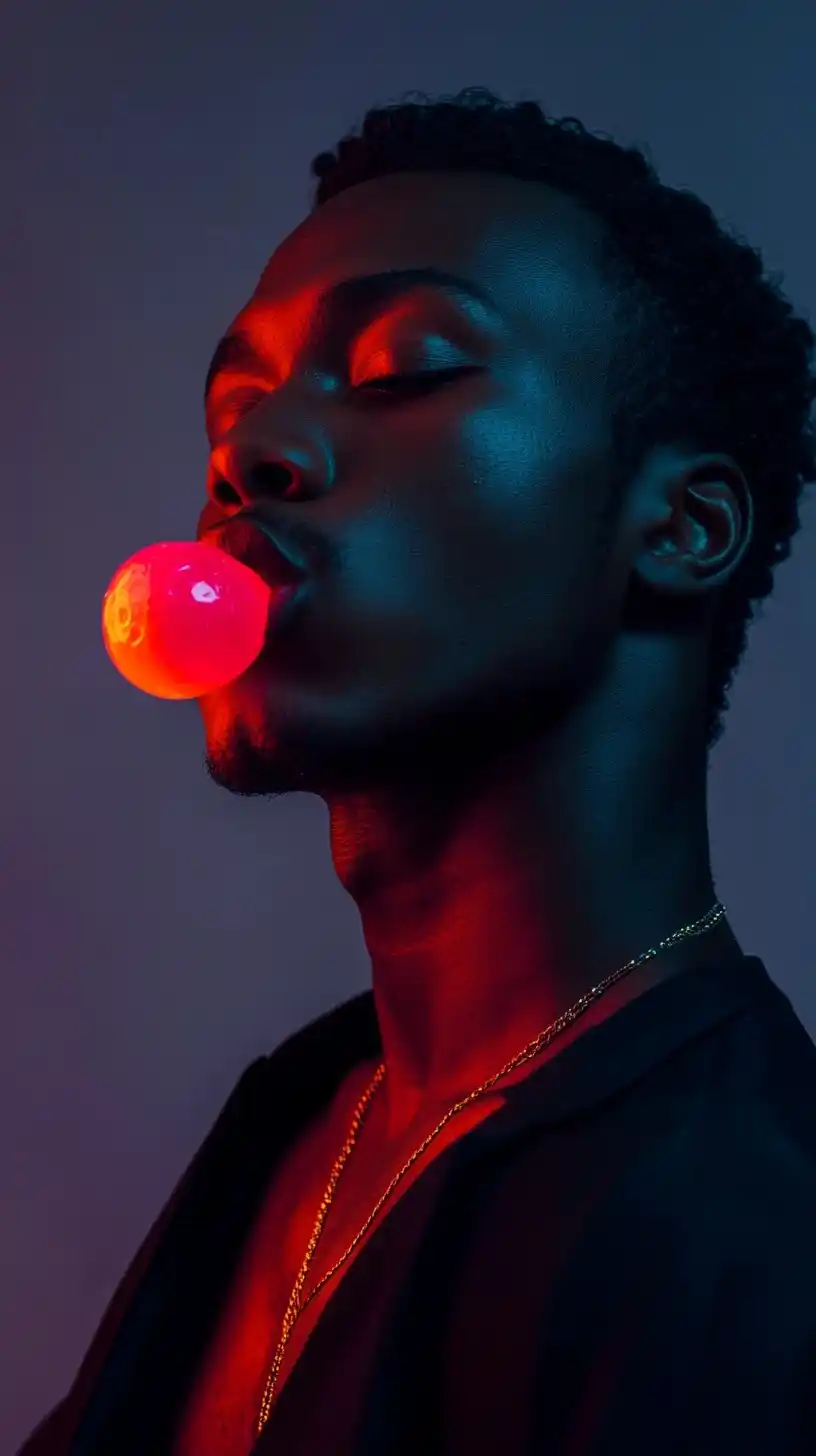 Photorealistic Black Male Portrait Midjourney提示词