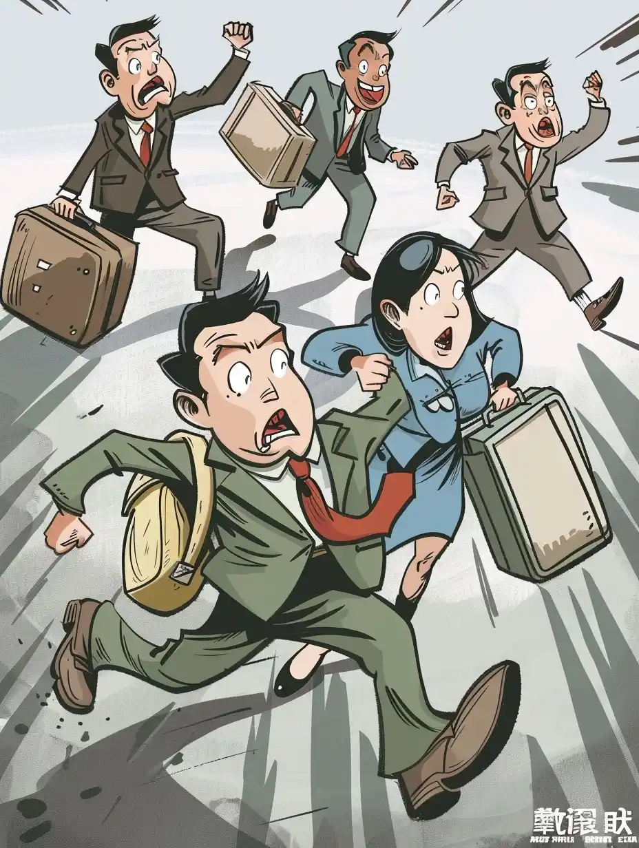 Asian Business Chaos Midjourney提示词