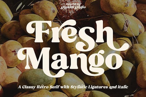 Fresh Mango - Retro Serif Font