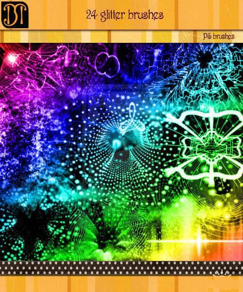高清晰魔幻高光丝线、蛛网PS笔刷