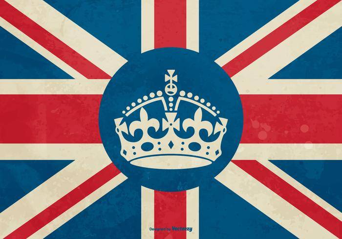 英国皇冠上的标志插图