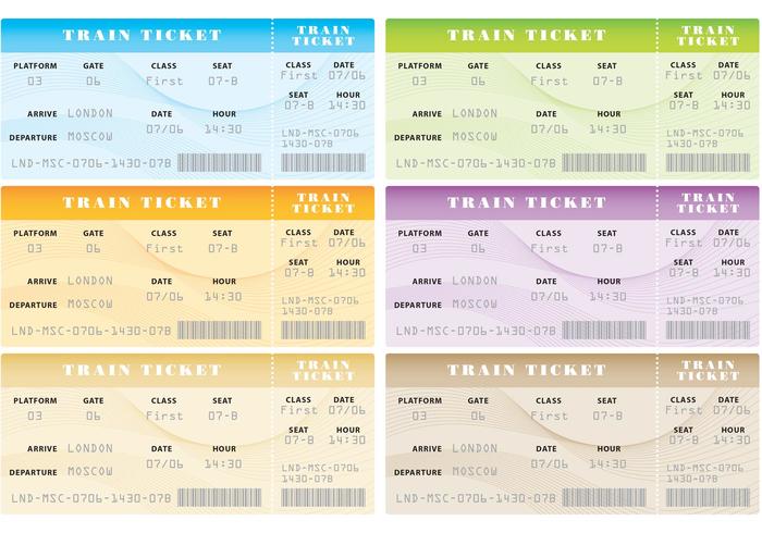 火车票向量