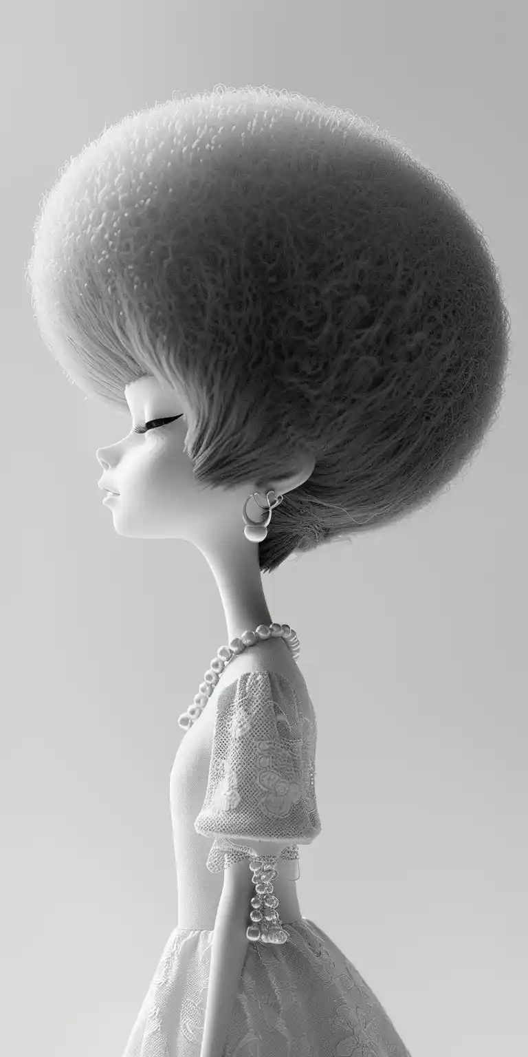 Tall Hair Chaos Portrait Midjourney提示词