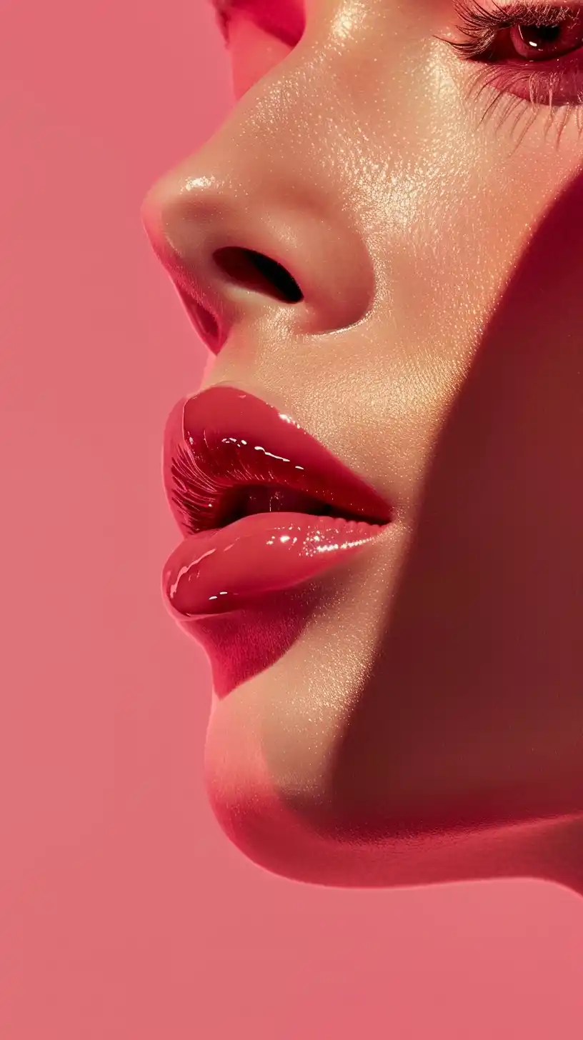 Elegant Lipstick Ad Maybelline Superstay Midjourney提示词