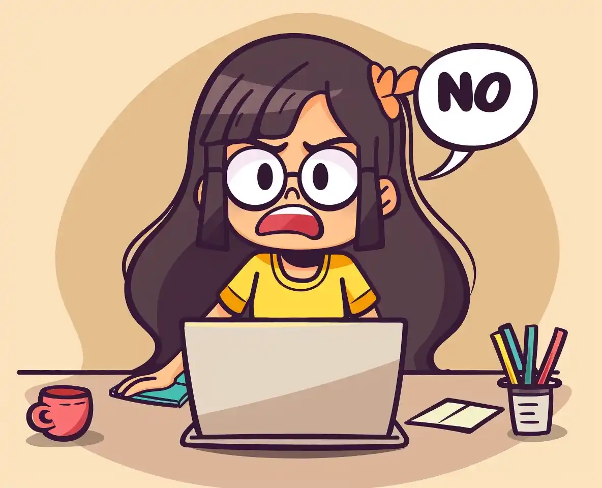 Crying Asian Girl Cartoon Midjourney提示词