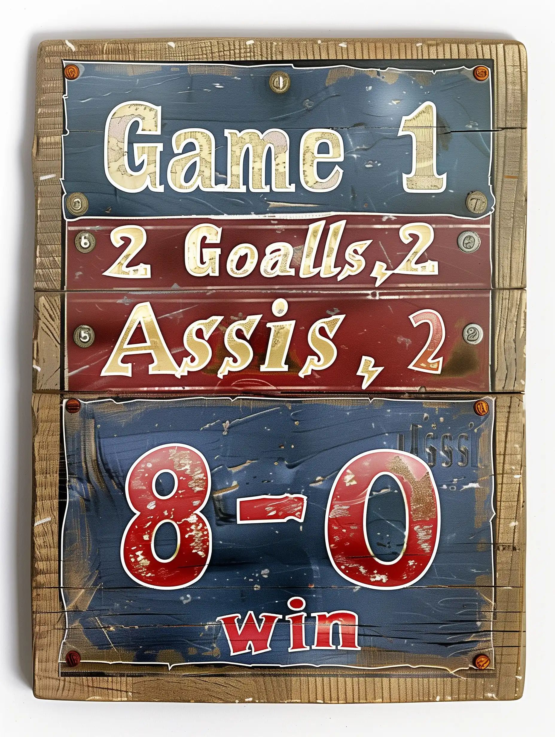 Soccer Scorecard Graphic Midjourney提示词