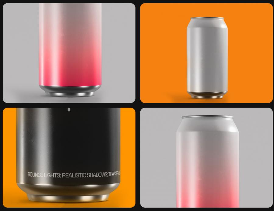 Animated Can Mockup for Photoshop
