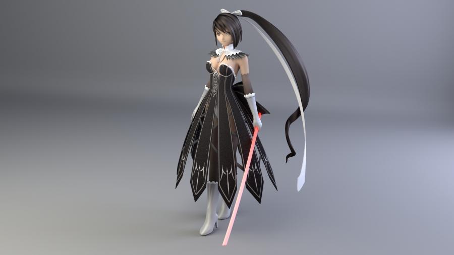 女剑士模型